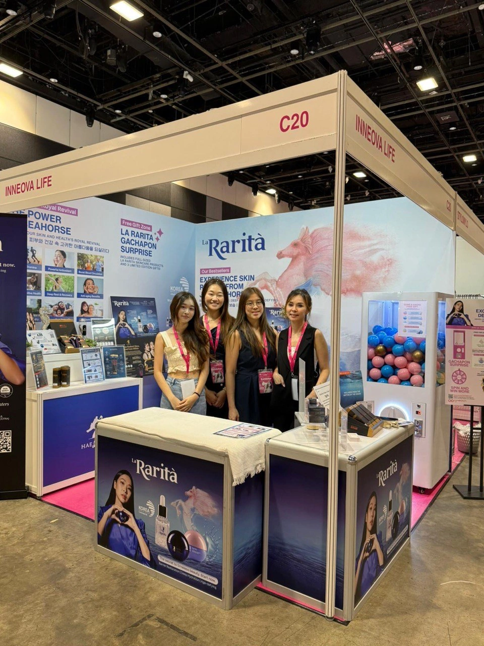 INNEOVA Life’s first exhibition showcase at Ladies First Expo: La Rarita Revives Confidence and Beauty from the Depths of the Ocean