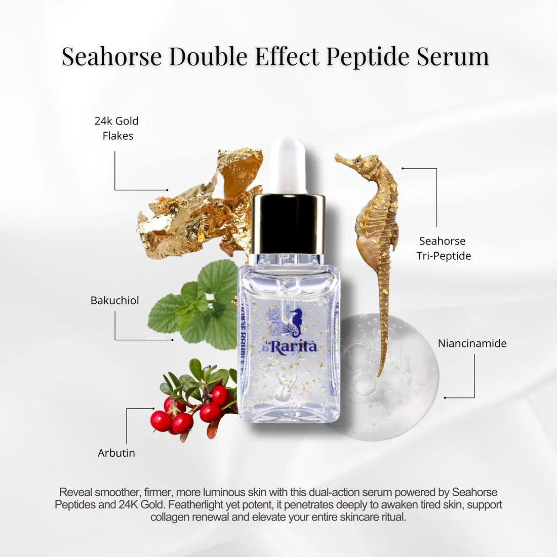 Seahorse Double Effect Peptide Serum – Key ingredients