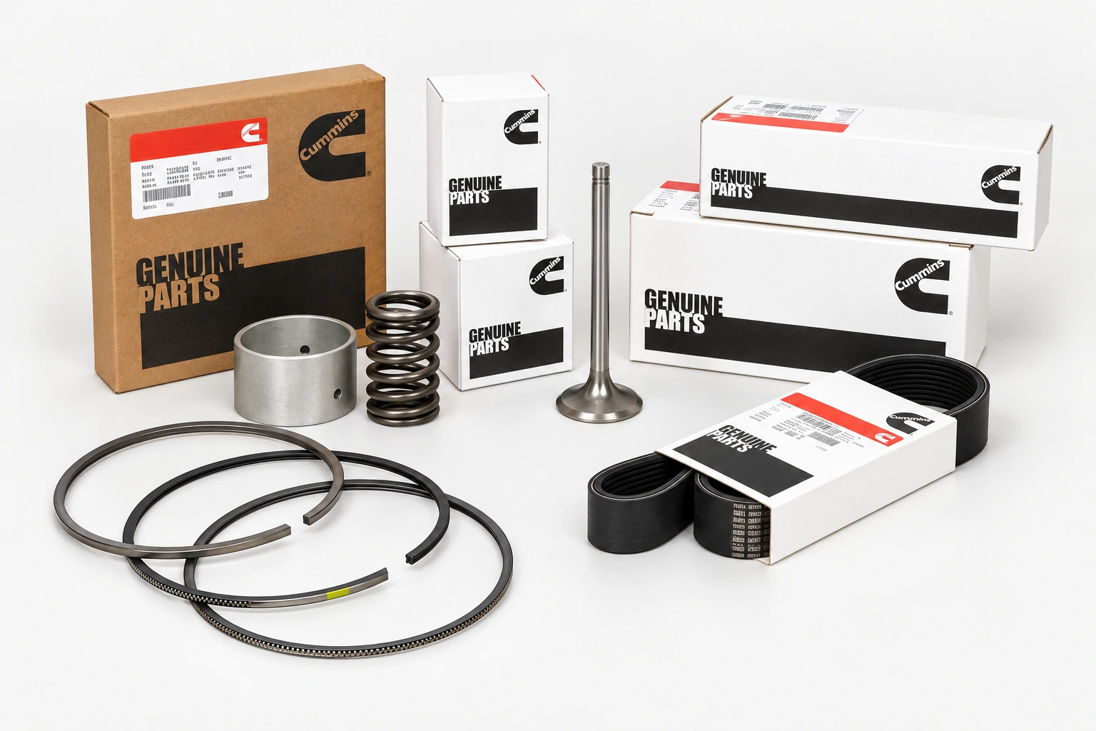 Piston rings and engine parts