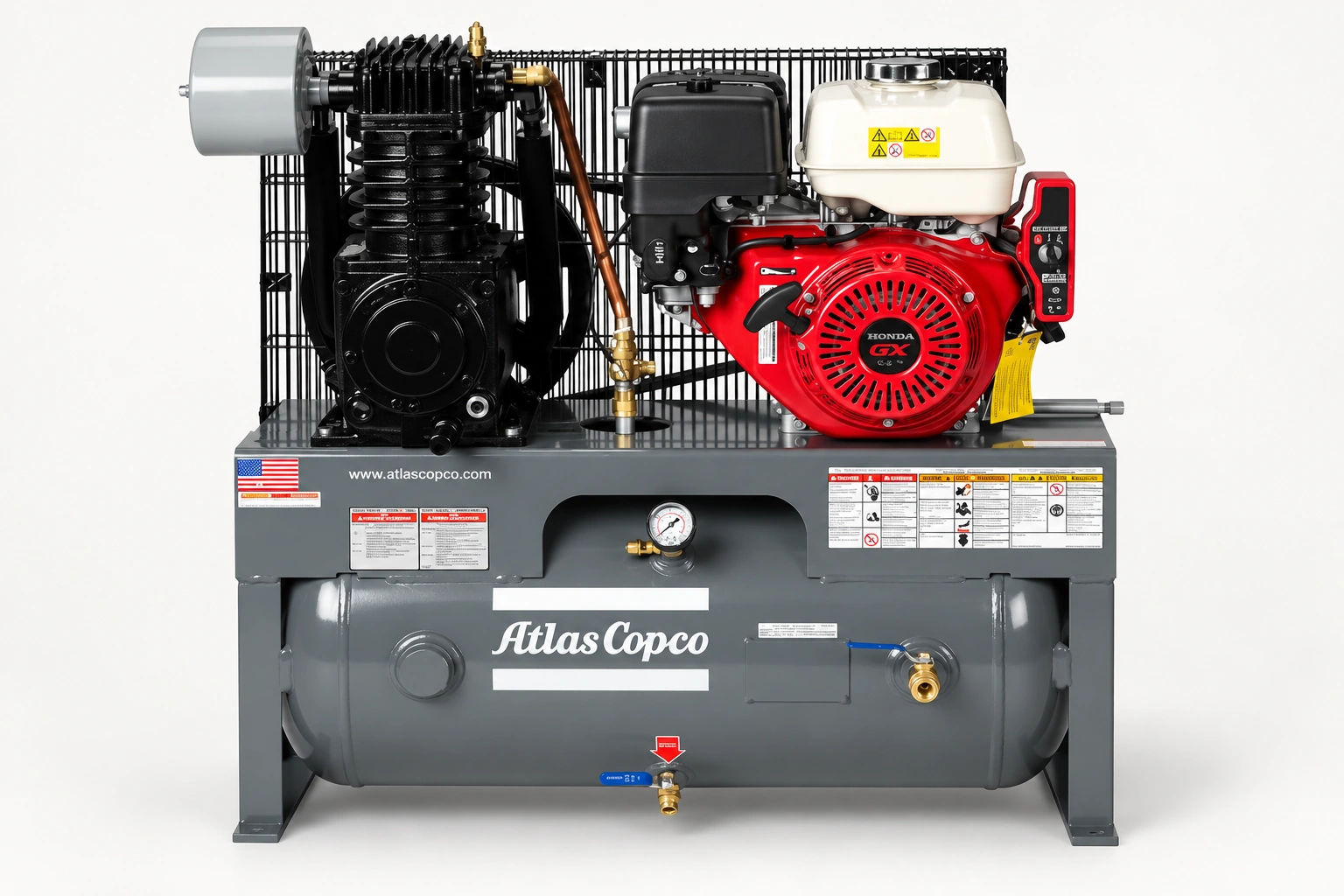 Diesel Engine Reciprocating Piston Air Compressor