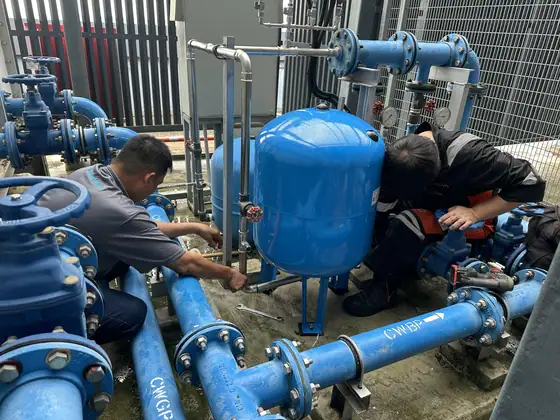 Field service on a pump system