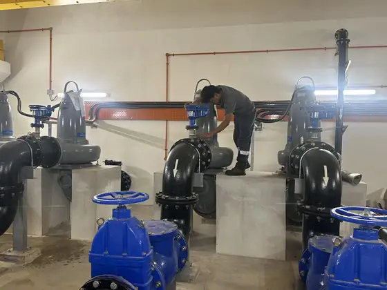 Field service on a pump system