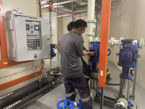 Field service on a pump system