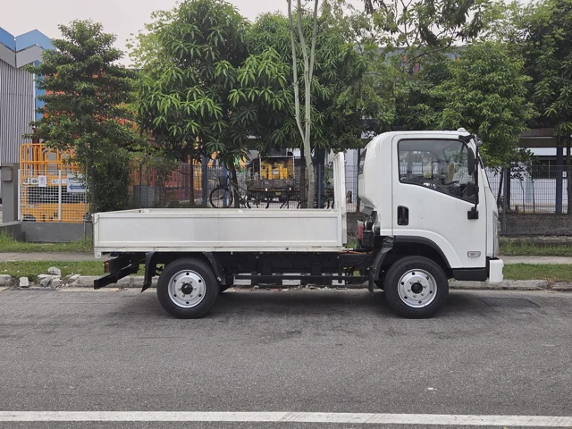 Light commercial truck right side view