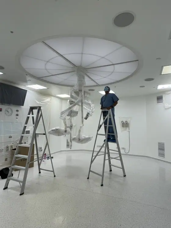 Clean air and air filtration service in a controlled environment